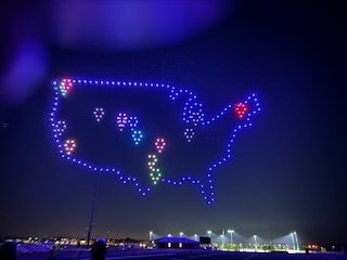 Pic of USA made by Drones