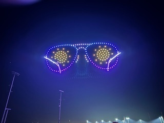 Glasses made by Drones