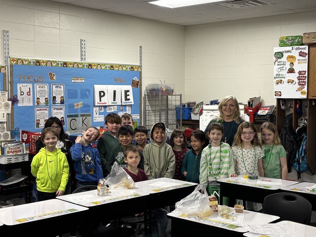 North Side students and staff dressed in green to celebrate St. Patrick's Day.