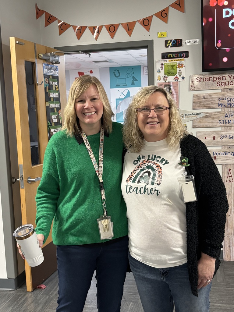 North Side students and staff dressed in green to celebrate St. Patrick's Day.