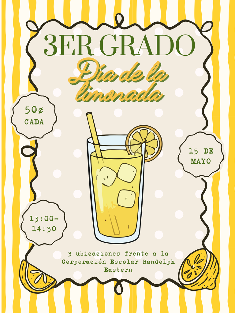 Third grade Lemonade Day is next Friday, May 15.