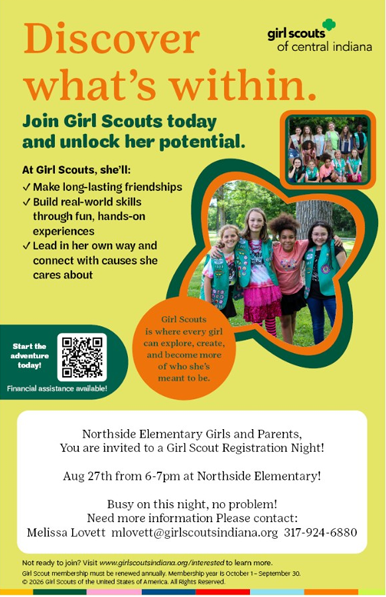 Girl Scouts at North Side Elementary