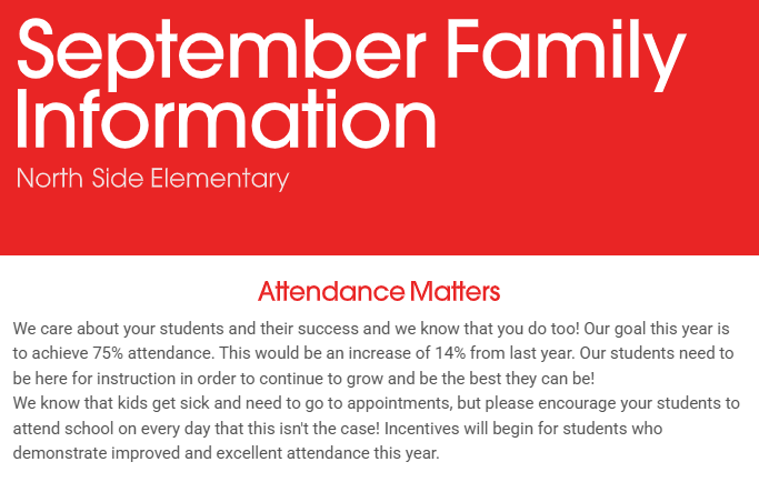 September Family Information