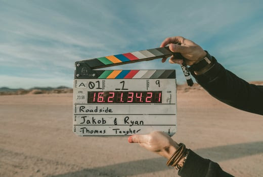 Clapboard for film recording