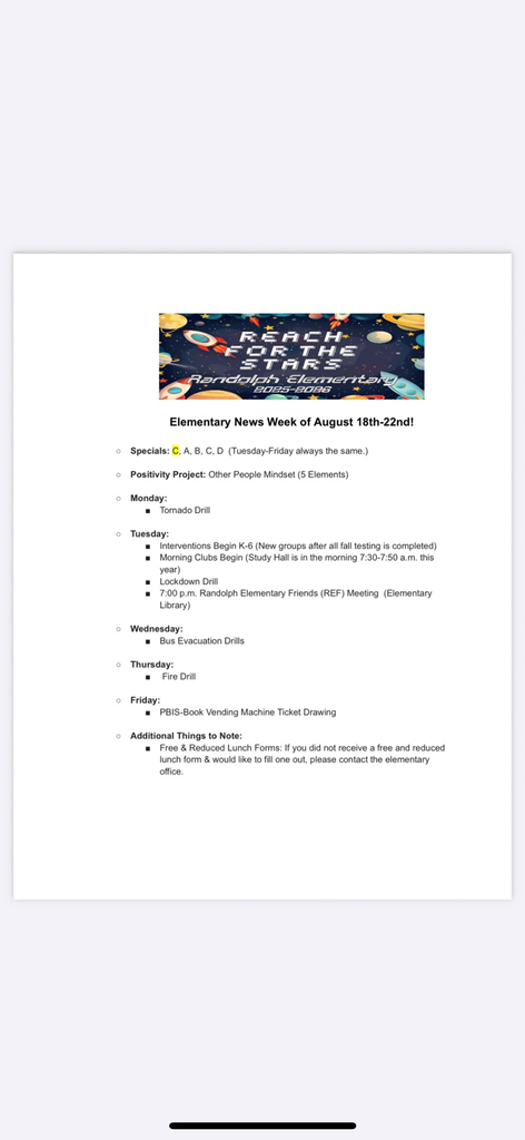 Elementary News