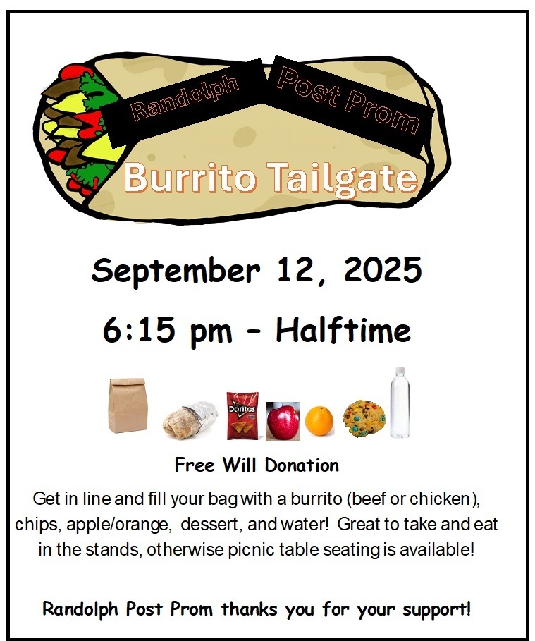Post Prom Tailgate Friday, September 13