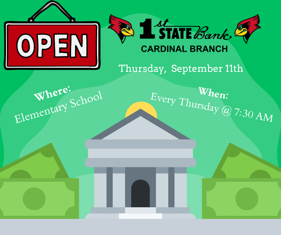 Cardinal Branch is Open