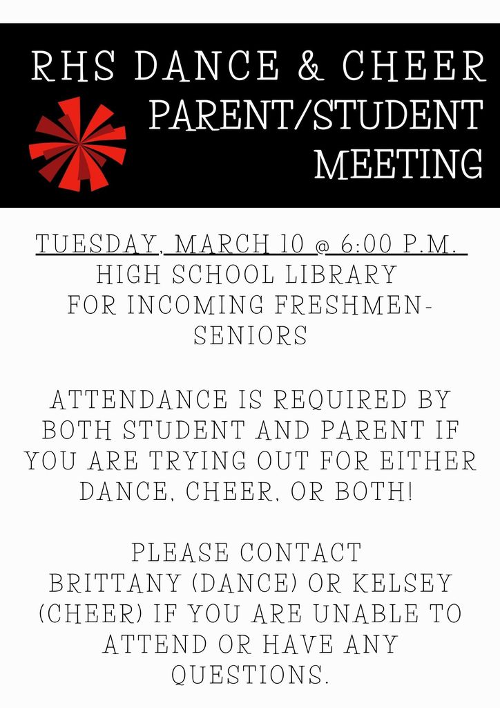 DANCE parent meeting