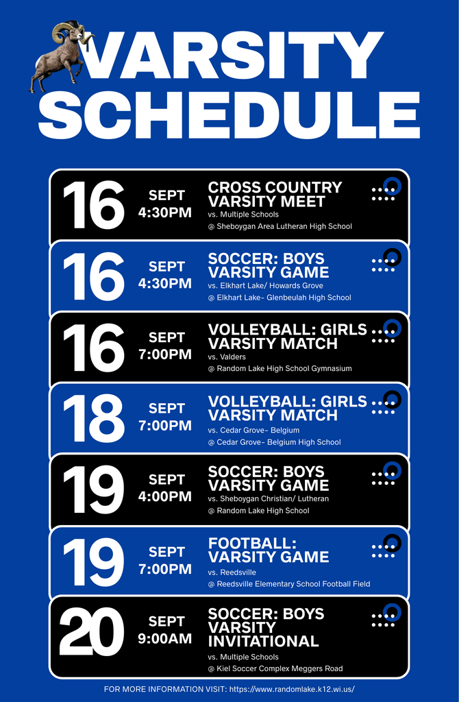 Varsity Schedule