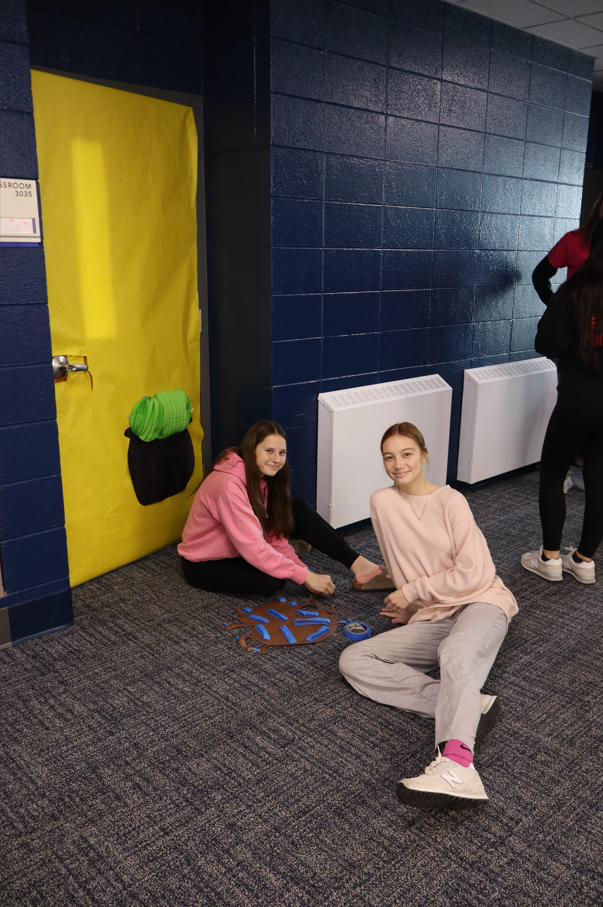 High School Classroom Door Halloween Decor