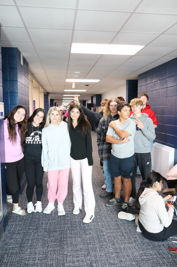 High School Classroom Door Halloween Decor