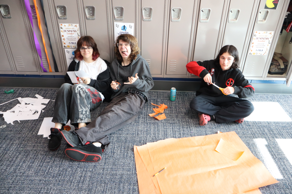 High School Classroom Door Halloween Decor