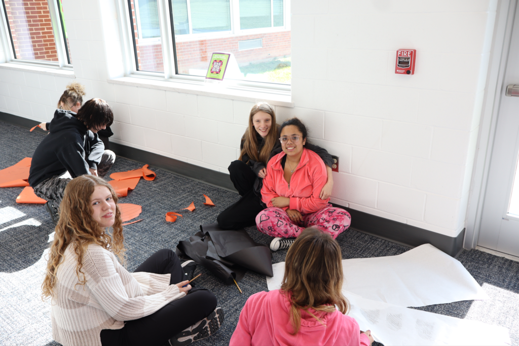 High School Classroom Door Halloween Decor