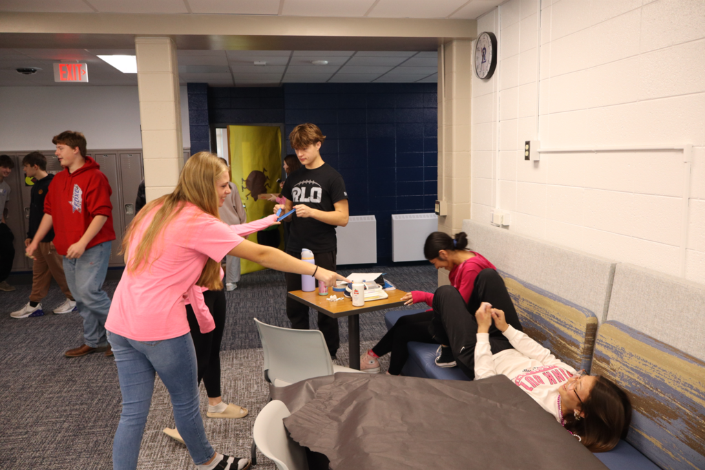 High School Classroom Door Halloween Decor