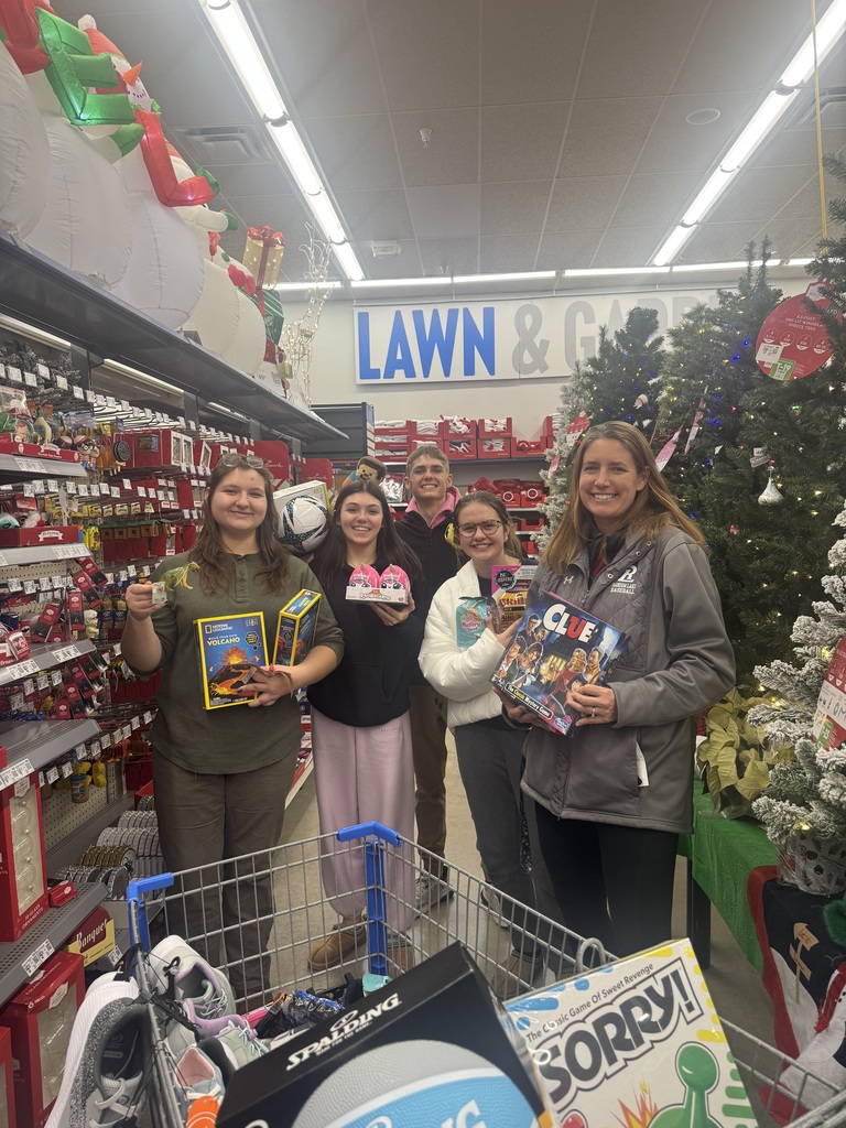 RLHS National honor society raised $500 to shop for gifts for local families this Christmas.