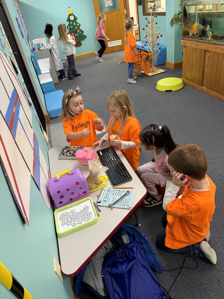 kindergarteners are exploring, discovering, and learning through play