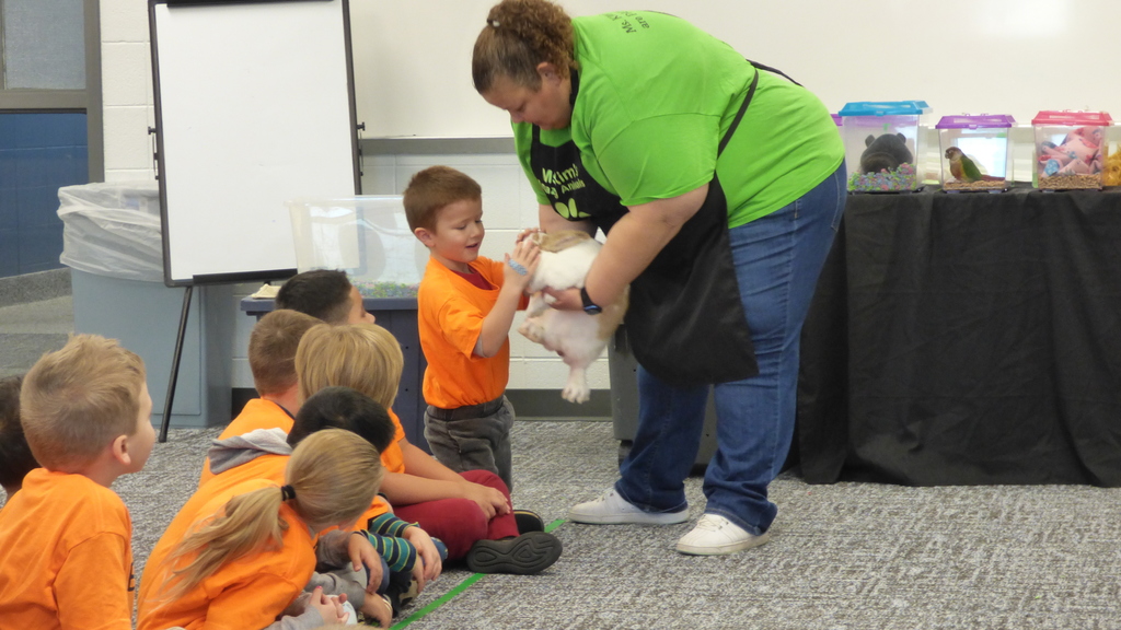 Ms. Kim's Amazing Animals visited our kindergarten classes