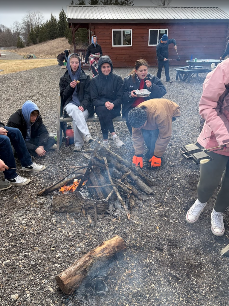 The Hatchet Club and American Wilderness Science class took their learning to the outdoor classroom, mastering the art of making a classic campfire treat—pudgy pies
