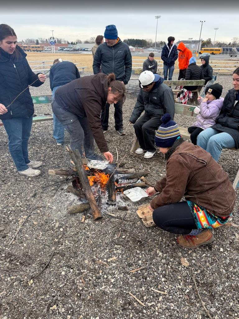 The Hatchet Club and American Wilderness Science class took their learning to the outdoor classroom, mastering the art of making a classic campfire treat—pudgy pies