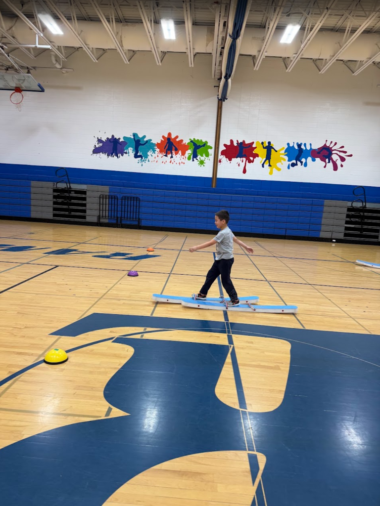 Mrs. Traas brought the Winter Olympics to life for her students.