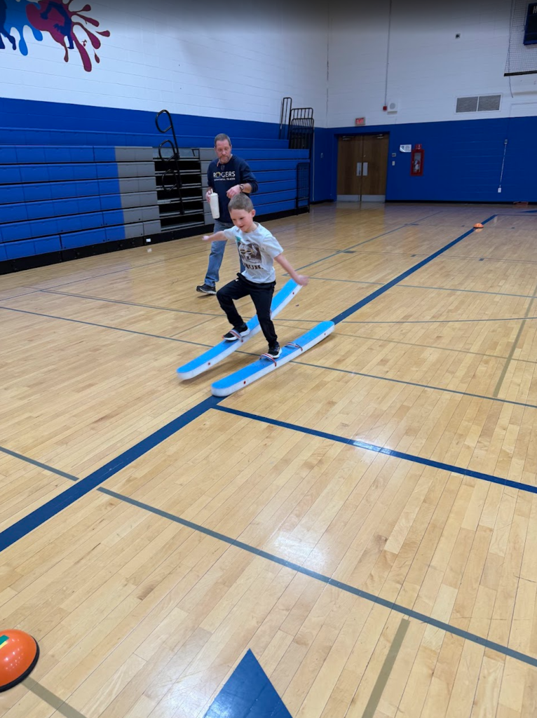 Mrs. Traas brought the Winter Olympics to life for her students.
