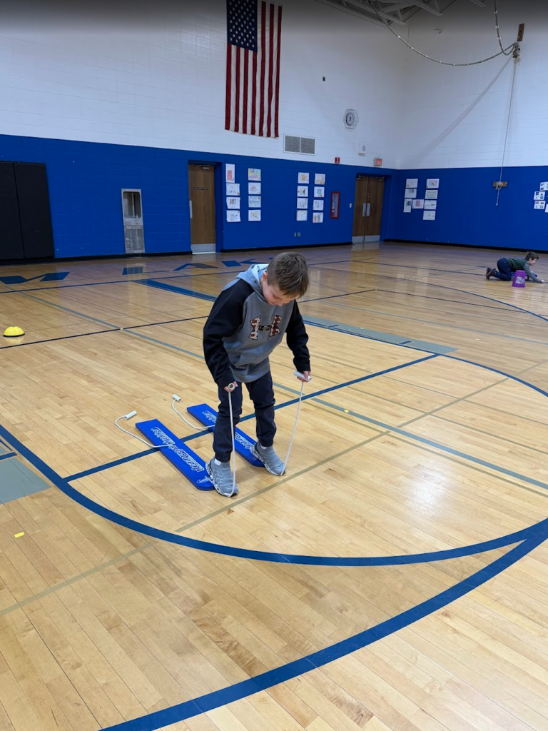 Mrs. Traas brought the Winter Olympics to life for her students.