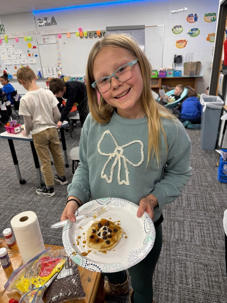 4th graders had an amazing time at their Fraction Pancake Party!