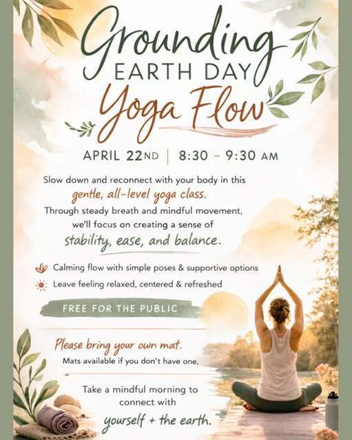 FREE, gentle, all levels yoga class taught by the amazing YogaWell!