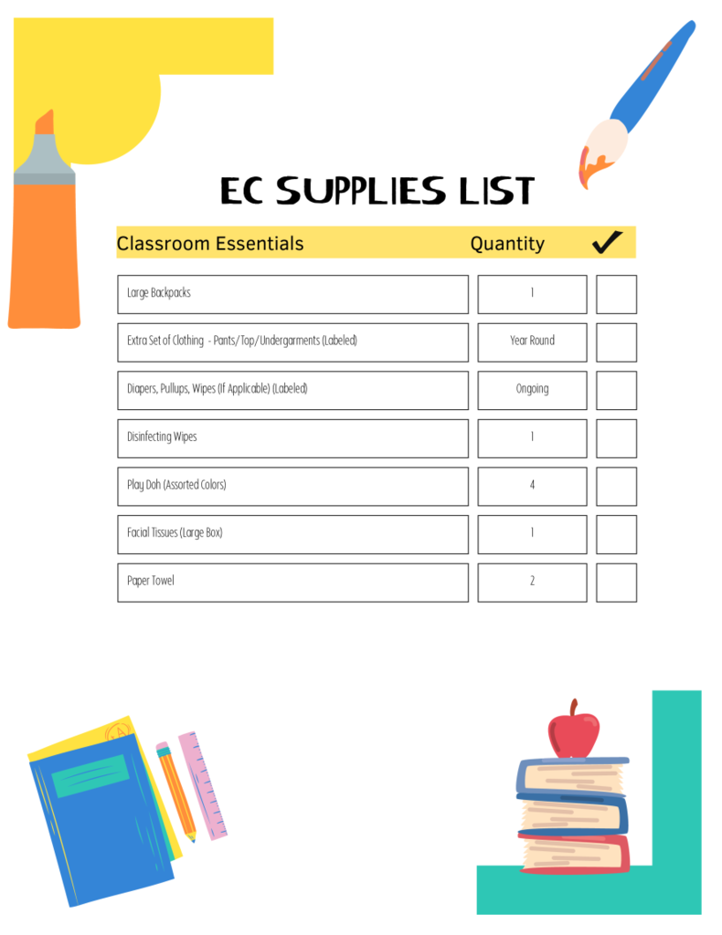 26-27 School Supply Lists