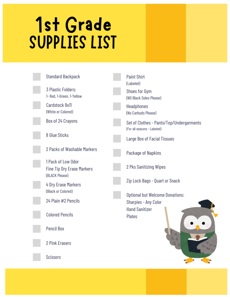 26-27 School Supply Lists