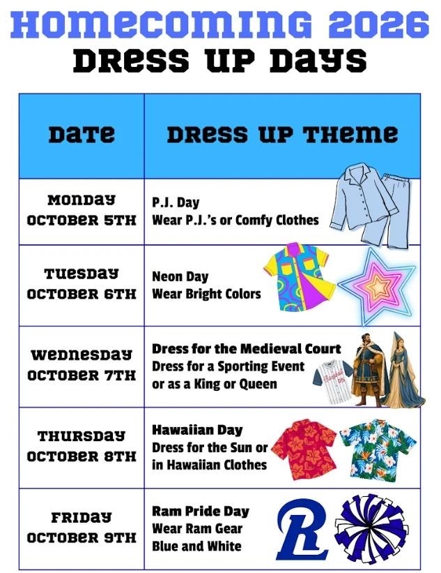 Homecoming Dress Up Days