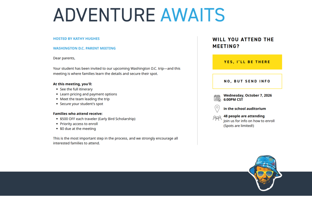 2028 Washington, D.C. trip information