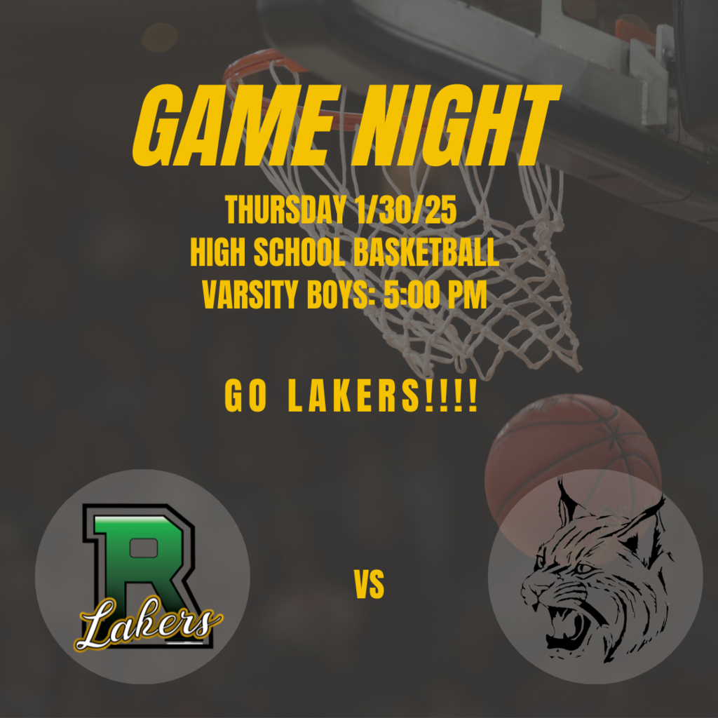 Varsiy boys basketball game 1/30/25. Contcat the main office for more details.