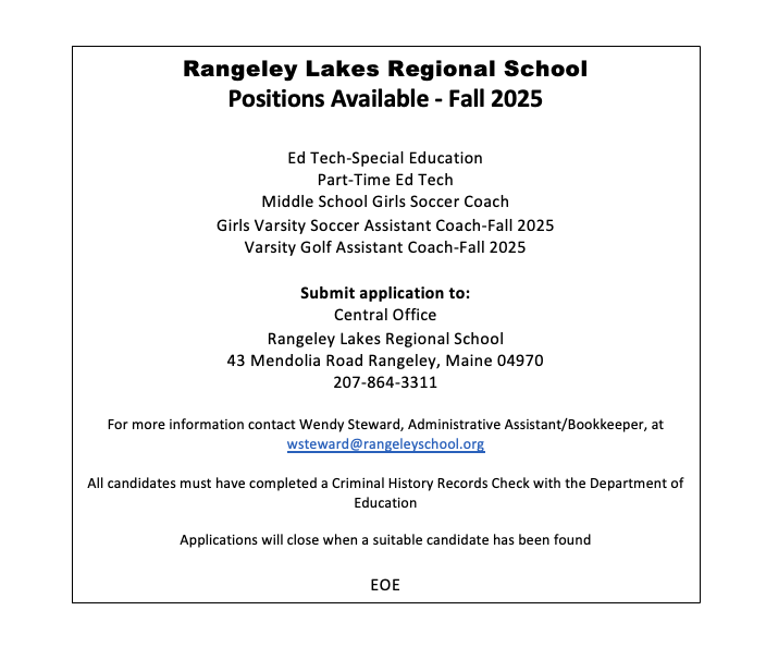 fall 2025 positions available