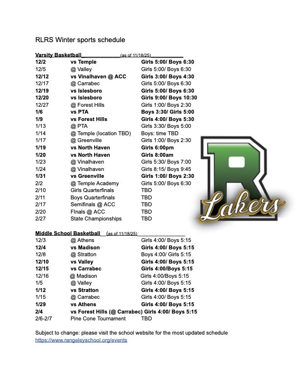 basketball schedule