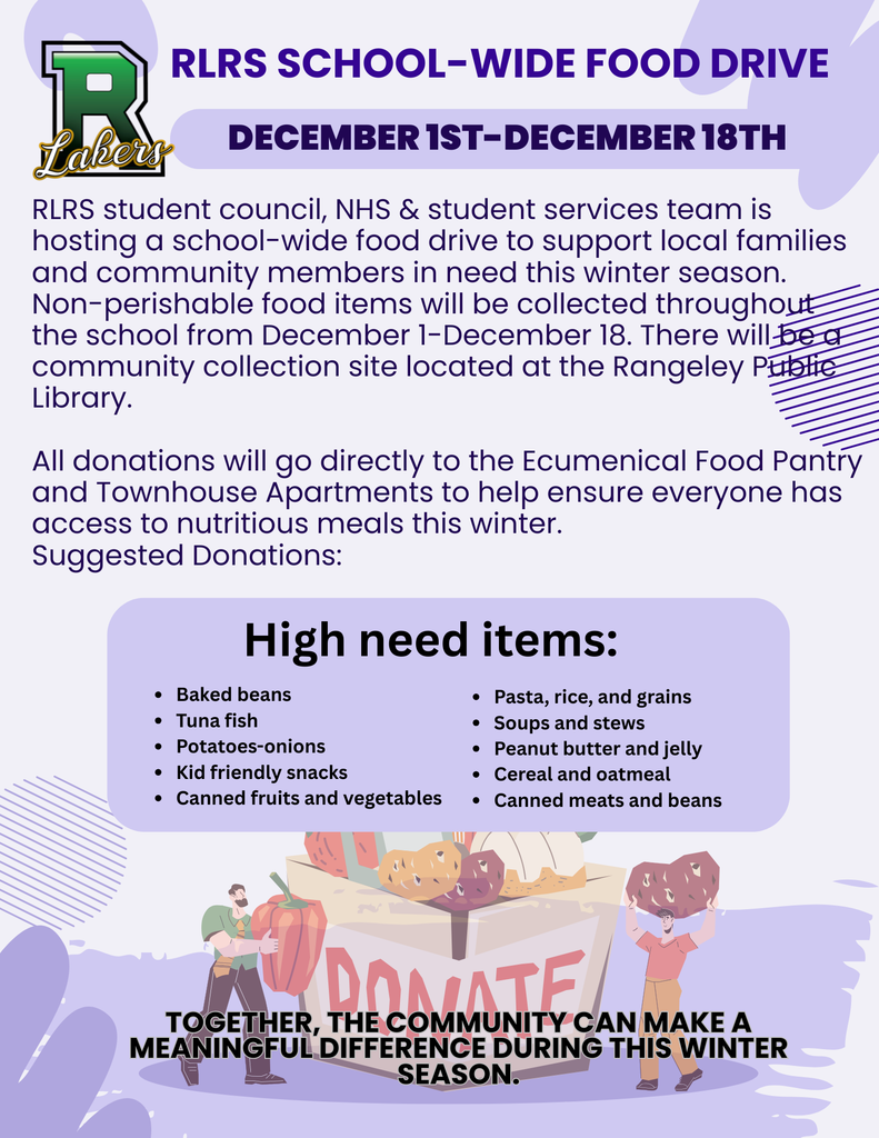 Food drive flyer