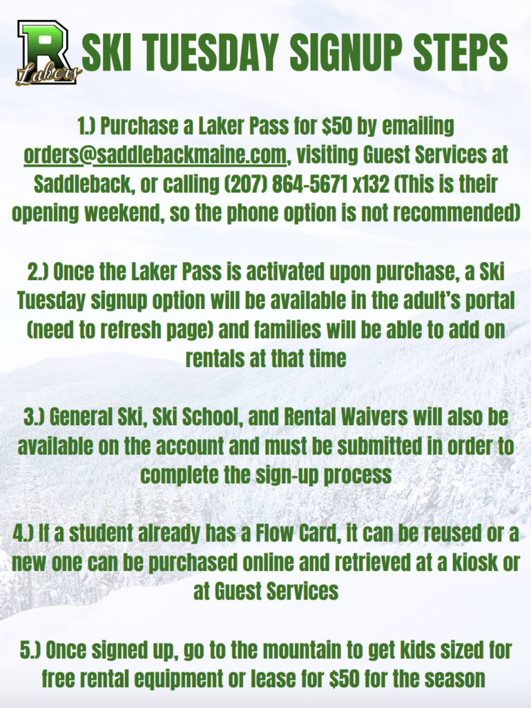 ski tuesday signup steps