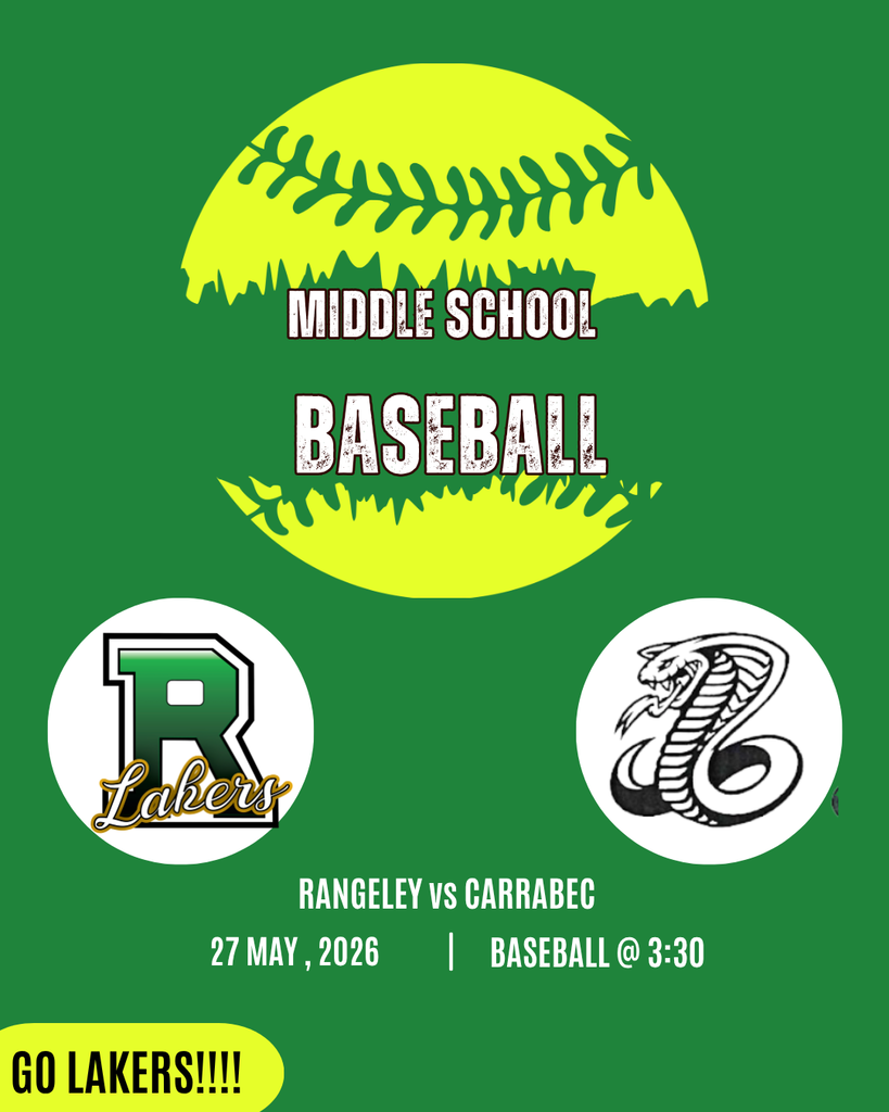 Middle School home game today. 5/27/26 at 3:30 vs Carrabec