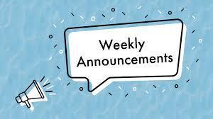 SC Weekly Announcements September 26 2025