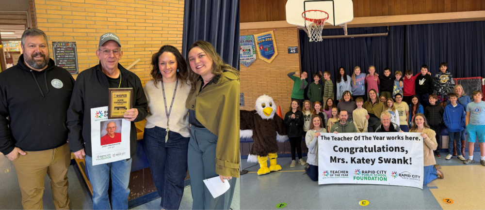 picture of bus driver of the year and teacher of the year