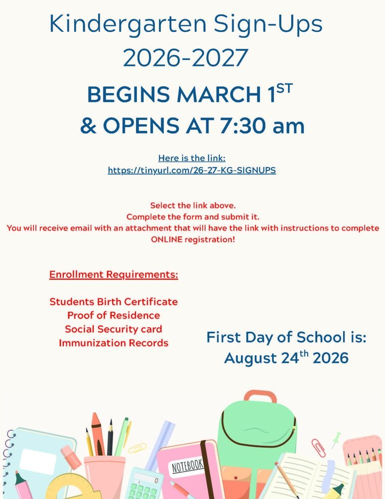 Kindergarten Sign-Ups