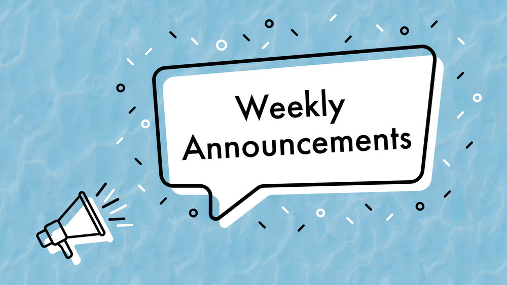 SC Weekly Announcements September 19 2025