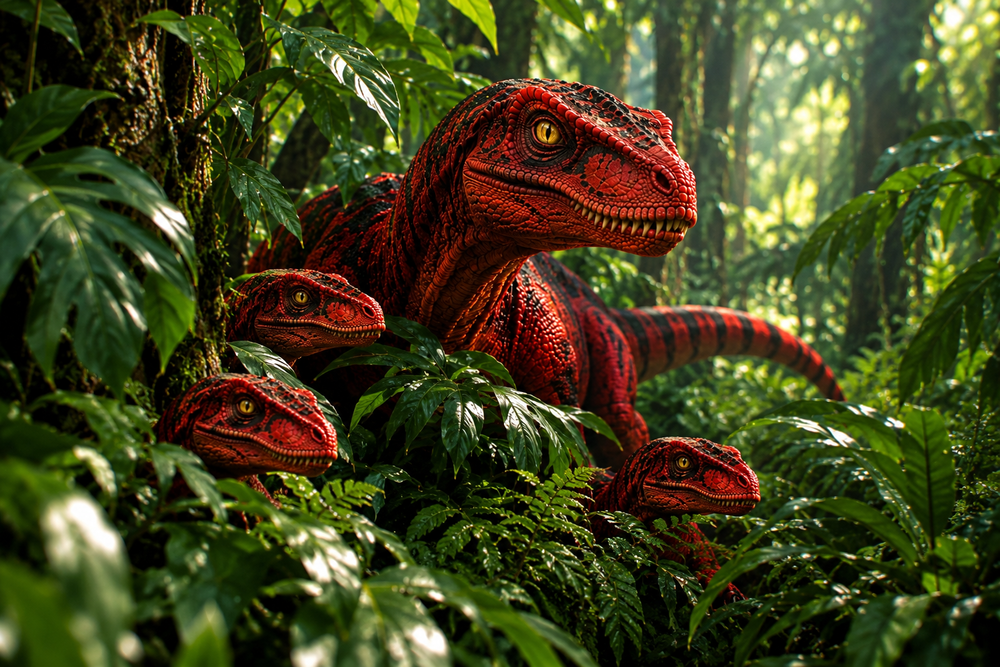 Raptors in Jungle