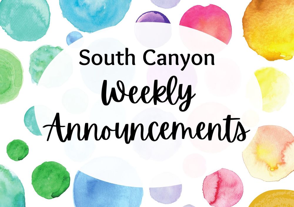 SC Weekly Announcements