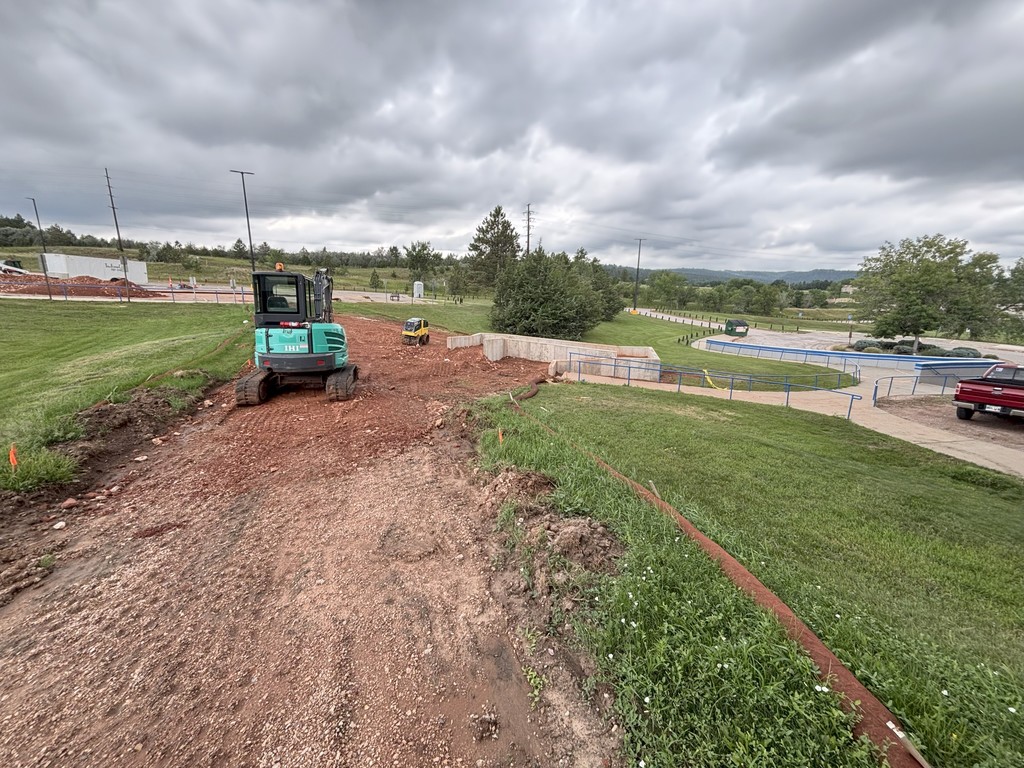 phot of the ramp under construction
