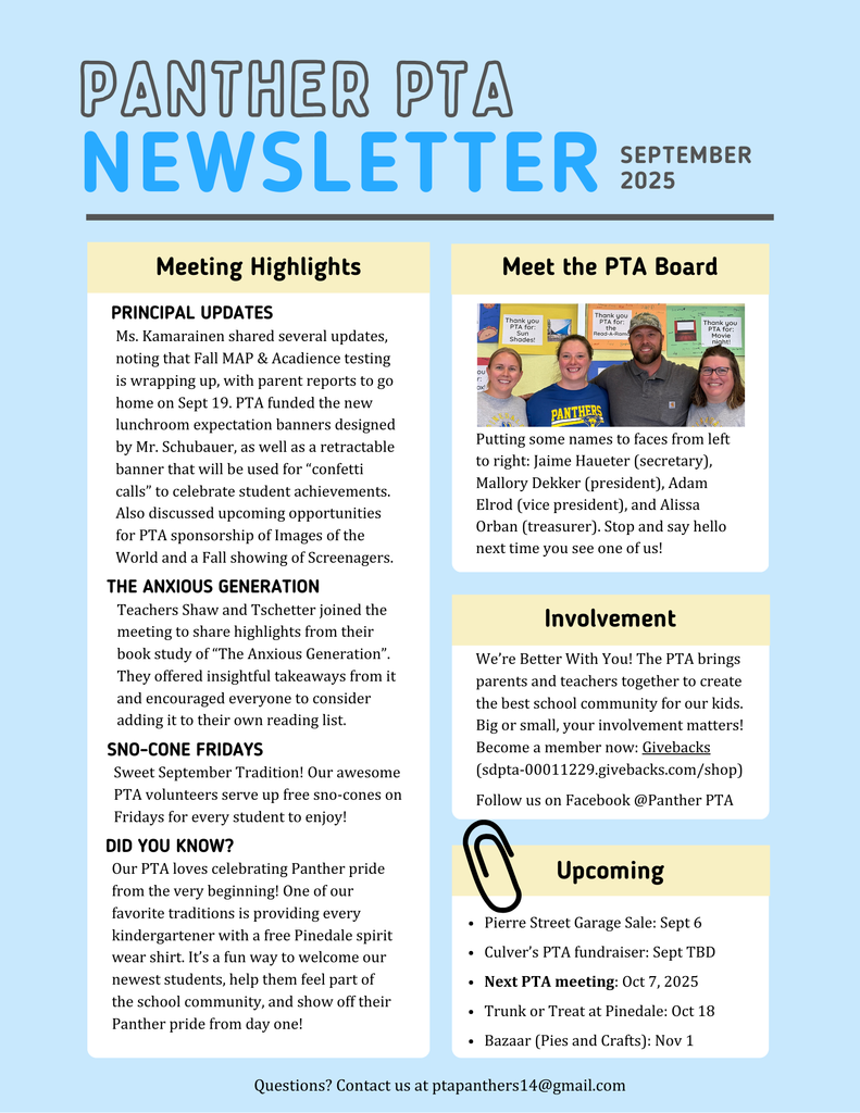 PTA Newsletter