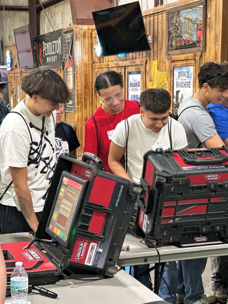 students looking at tools 