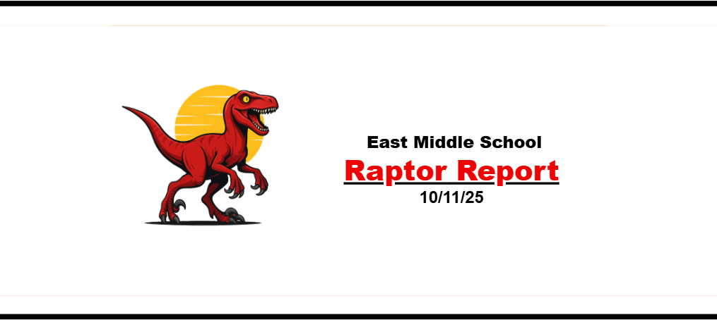 Raptor report banner, 10/11/2025