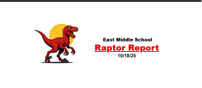 Raptor Report banner  10/18/2025