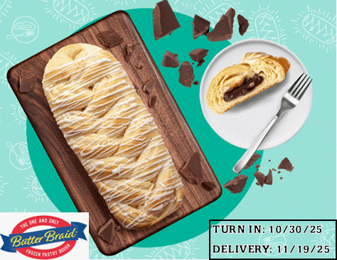 Butterbraid & Cookie Dough Fundraiser - Turn in 10/30/25